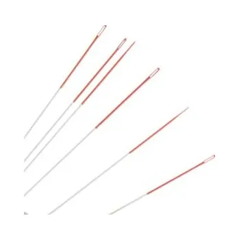 Korálek Jehla s červeným okem vel. 12