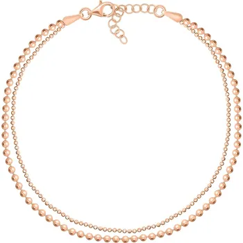 Náramek Brilio Silver Dvojitý kuličkový bronzový náramek BRC118R + 2 měsíce na vrácení zboží