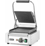 Hendi kontaktní gril, vroubkovaná horní, hladká spodní část, 310x400x(H)210mm