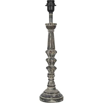 Stojací lampa Šedá dřevěná noha k lampě Hendrikus – 12x51 cm