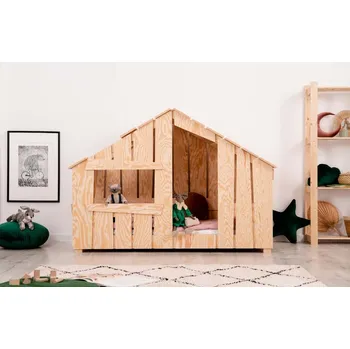 Dětská postel FRED Dřevěná postel chata ADEKO Rozměry: 70 x 160 cm