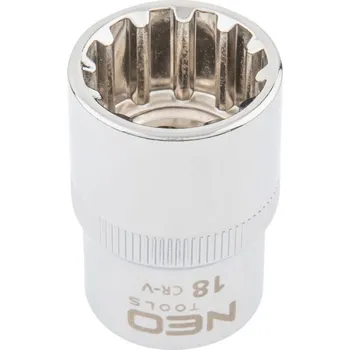 Zásuvka drážkovaná 1/2", 18 mm 08-590 NEO TOOLS