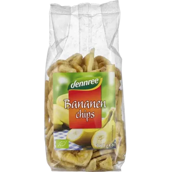 Sušené ovoce Dennree Banánové chipsy 150 g bio