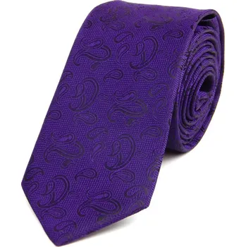 Kravata HEDVA ČESKÝ BROKÁT Kravata ČH 7 cm turek fialová
