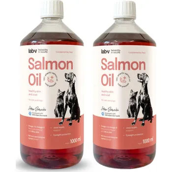 LAB V Lososový olej pro psy a kočky 2x1000ml
