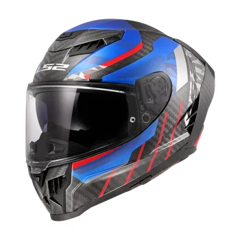 Helma na motorku LS2 FF807 DRAGON TRAX BLUE RED