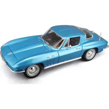 Hračka Maisto - 1965 CHEVROLET CORVETTE, metal světle modrá, 1:18