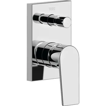 Vodovodní baterie Tres PROJECT chrom sprchová pod omítku dvoucestná (s přepínačem) 211.180.01