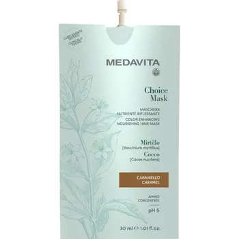 Barva na vlasy MedaVita Choice barvící maska karamelová (caramel) 30 ml