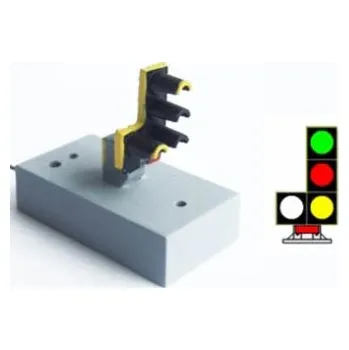 Modelová železnice návěstidlo AŽD trpasličí odjezdové ( Z,Č,B,Ž ) Němeček t485