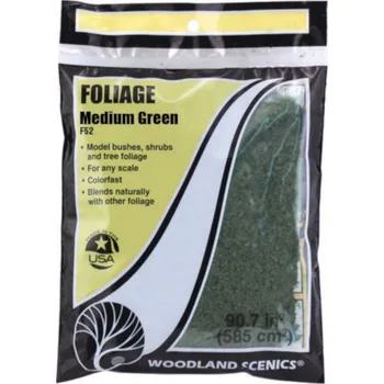 Modelová železnice foliáž středně zelená Woodland Scenics F52