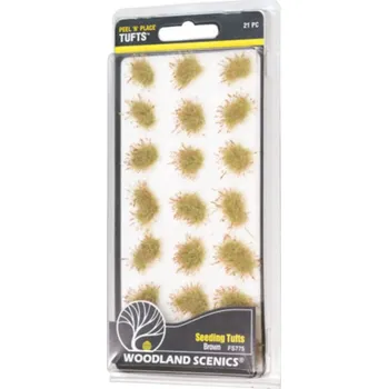 Modelová železnice chomáčky suché trávy s hnědými semeny Woodland Scenics FS775