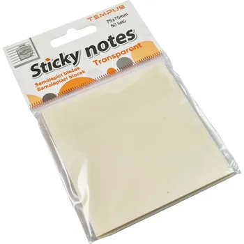 Samolepící bloček Bloček samol.folie transp. 75x75, 50l