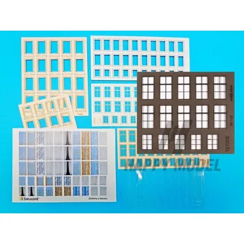 Modelová železnice okenní sestava malá tmavě hnědá IGRA MODEL 120004-19