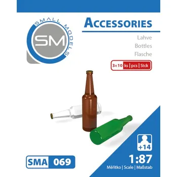 Modelová železnice lahve ( 3x10ks ) sma 069