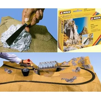 Modelová železnice hmota na skály šedá Noch 60880