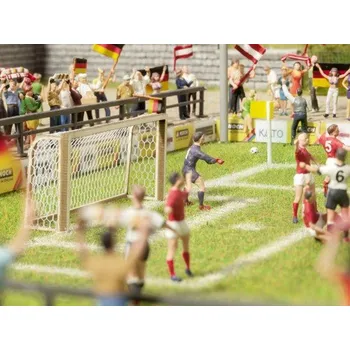 Modelová železnice fotbalové branky a rohové praporky - doprodej Noch 14399