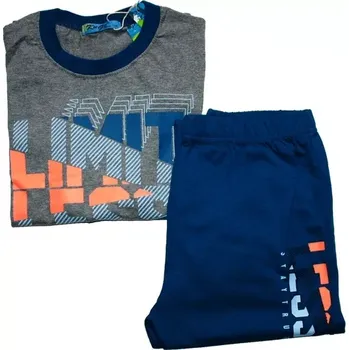 Dětské pyžamo chlapecké KUGO svítící ve tmě 3783 šedé 868/6