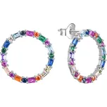 Agato Stříbrné náušnice s barevnými zirkony AGT-E163PC + 2 měsíce na vrácení zboží