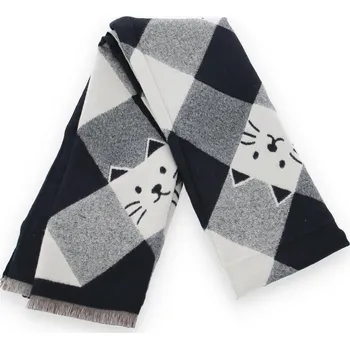 Šála Šála kočky A2010 Itálie barva: černá