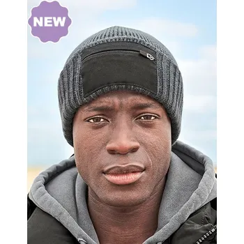 Módní doplněk Beechfield - Čepice se zipem Patch B334R