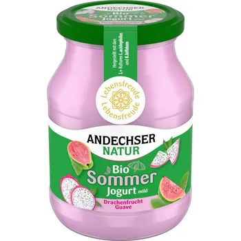 Andechser Natur SEZÓNNÍ Jogurt dračí ovoce a guava 500g bio