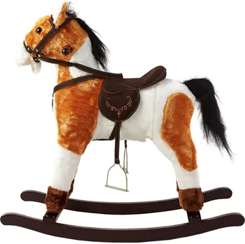 Houpací kůň Aga4Kids Houpací koník MR1310 Light Brown With Spots