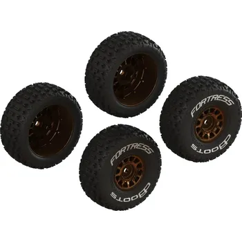 RC náhradní díl Arrma kolo s pneu dBoots Fortress, disk bronzový (4): Grom