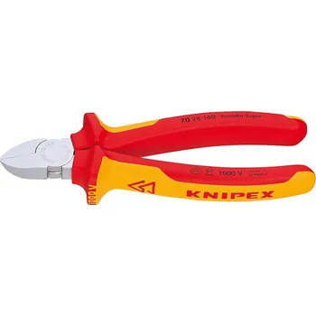 Kleště Kleště boční štípací izolované 1000V VDE, Knipex 160mm 160 mm