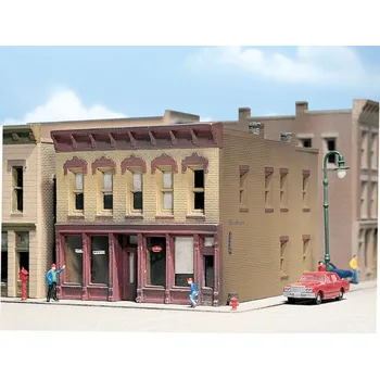 Modelová železnice městský dům s prodejnou Woodland Scenics DPM50200