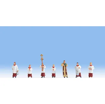 Figurka kněz s ministranty Noch 15410