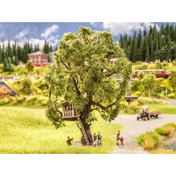 Modelová železnice strom s domkem ve větvích Noch 21765