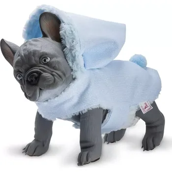 plyšák Asivil Nono, štěňátko, buldoka, šedé, 30 cm