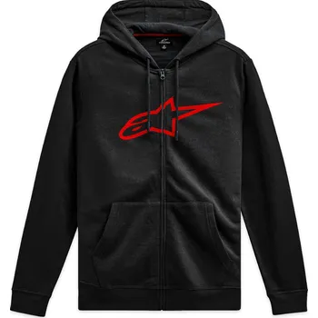 Pánská mikina Mikina Alpinestars Ageless Zip Hoodie 3 černo-červená M