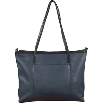 Kabelka Gianni Conti kožená dámská kabelka modrá 3200466 ocean-black