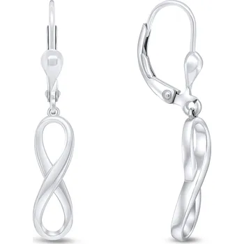 Náušnice Brilio Silver Stylové stříbrné náušnice Nekonečno EA327W + 2 měsíce na vrácení zboží