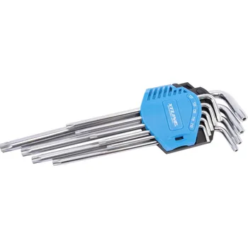 Klíč XTLINE Sada prodloužených TRX klíčů s otvorem | T10-T50, 9 dílů