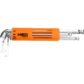 Klíč Šestihranné klíče, dlouhé, kulovitého tvaru 2-10 mm, sada 8 ks 09-523 NEO TOOLS