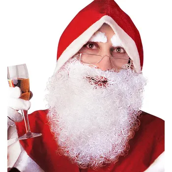 Karnevalový kostým Vousy bílé kudrnaté