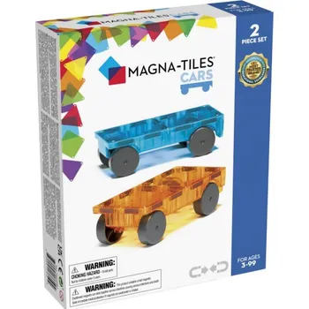 ostatní stavebnice Magna-Tiles Magnetická stavebnice Cars 2 dílná Blue/orange