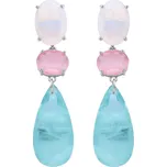 Agato Dlouhé stříbrné náušnice s barevným sklem AGT-E120PC + 2 měsíce na vrácení zboží