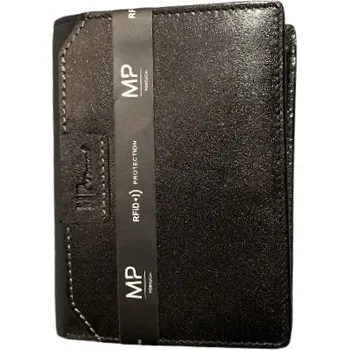 Peněženka Marta Ponti kožená pánská peněženka bez zapínání černá B120637R preto