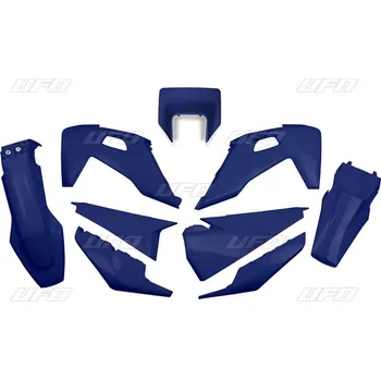 Motodíl UFO kompletní sada plastů HUSQVARNA TE 150 / 250 / 300 20-23, FE 250 / 350 / 450 / 501 20-23 s krytem světla barva tmavě modrá (HU623E087) (UFO kompletní sada plastů HUSQVARNA TE 150 / 250 / 300 20-23, FE 250 / 350 / 450 / 501 20-23 s krytem světla barva)