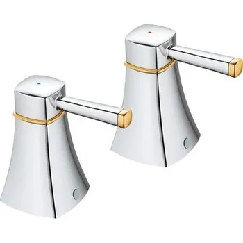 Vodovodní baterie Grohe Grandera Ventily pro teplou a studenou vodu, chrom/zlatá 48325IG0