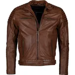 Pánská Kožená Bunda Azura Riche Brixton Hnědá Velikost: XL