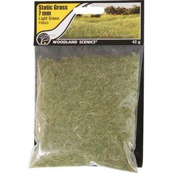 Modelová železnice statická tráva světle zelená 7mm Woodland Scenics FS623