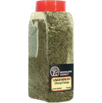 Modelová železnice foliáž jemná/střední olivově zelená Woodland Scenics FC1634