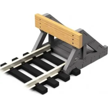 Modelová železnice stavebnice koncovky koleje z pravého dřeva 2 ks Proses PBF-S1-01