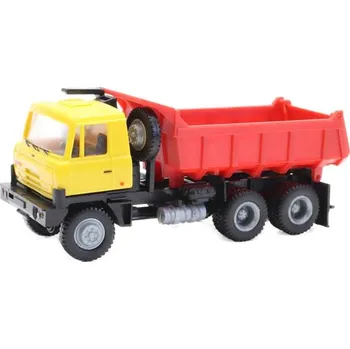autíčko Tatra 815 6x6 žlutá/červená sklápěč S1 stavebnice - doprodej IGRA MODEL 66818156