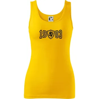 Dámské tričko Narozeninový motiv - znak - 1983 - Dámské tílko - XS ( Žlutá )